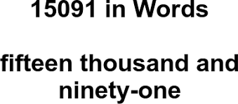 15091 in Words – How to Spell 15091 | numbersinwords.net