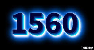 1560 Text Effect and Logo Design Number