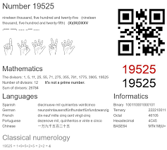 19525 number, meaning and properties - Number.academy