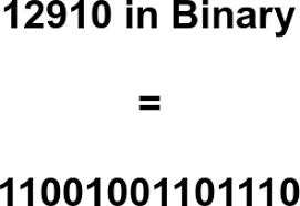 12910 in Binary - Binary 12910 - Convert 12910 to Binary