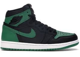 Jordan 1 Retro High Pine Green Black - 555088-030