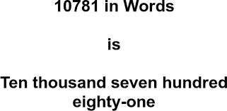 10781 in Words – How to Spell 10781 | numbersinwords.net