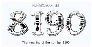 Angel Number 8190 – Numerology Meaning of Number 8190
