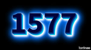 1577 Text Effect and Logo Design Number