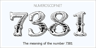 Angel Number 7381 – Numerology Meaning of Number 7381
