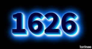 1626 Text Effect and Logo Design Number