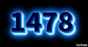 1478 Text Effect and Logo Design Number