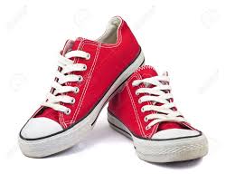 Vintage Red Shoes On White Background Stock Photo, Picture And ...