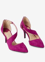 Wide Fit Magenta 'Ella' 'Court Shoes | Dorothy Perkins