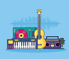 Music colorful illustration | Free Vector