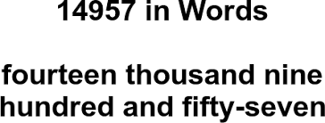 14957 in Words – How to Spell 14957 | numbersinwords.net