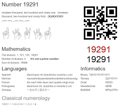 19291 number, meaning and properties - Number.academy