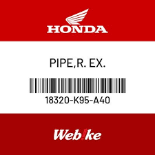 HONDA OEM Motorcycle parts : PIPE，R. EX. 18320-K95-A40 [18320K95A40]