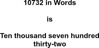 10732 in Words – How to Spell 10732 | numbersinwords.net