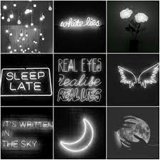 Black and white neon aesthetic. I made it | Neon aesthetic, Neon, Black  aesthetic