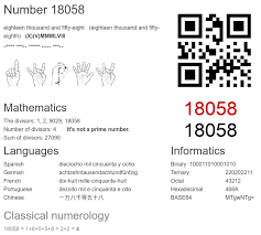 18058 number, meaning and properties - Number.academy