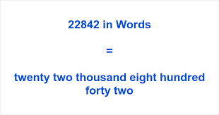 22842 in Words – How to Spell 22842 | numbersinwords.net