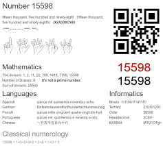 15598 number, meaning and properties - Number.academy