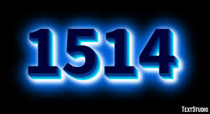 1514 Text Effect and Logo Design Number