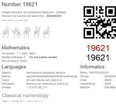 19621 number, meaning and properties - Number.academy