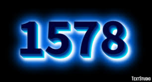 1578 Text Effect and Logo Design Number