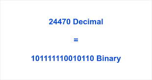 24470 in Binary ▷ How to Convert 24470 to Binary