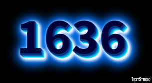 1636 Text Effect and Logo Design Number