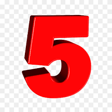 Number 5 PNG png images | PNGWing