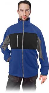 PROTECTIVE FLEECE JACKET - zils-melns-pelēks