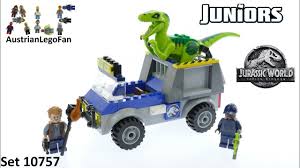 Lego Jurassic World Juniors 10757 Raptor Rescue Truck - Lego Speed Build  Review - YouTube