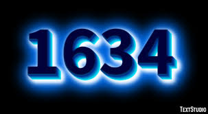 1634 Text Effect and Logo Design Number