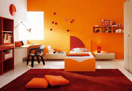 Oranžā krāsa interjerā. Modē drosmīgi kontrasti | Praktiski.lv
