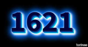 1621 Text Effect and Logo Design Number