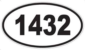 Amazon.com - Number 1432 Oval Sticker