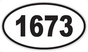 Amazon.com - Number 1673 Oval Sticker