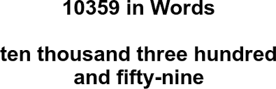 10359 in Words – How to Spell 10359 | numbersinwords.net