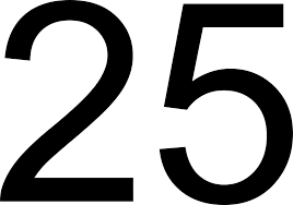 25 Number PNG File | PNG Mart