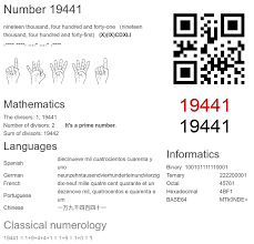 19441 number, meaning and properties - Number.academy