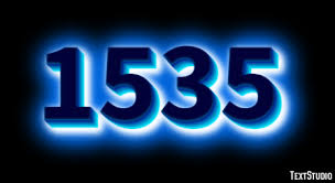 1535 Text Effect and Logo Design Number