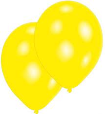 Balons lateksa 25.4 cm dzeltens
