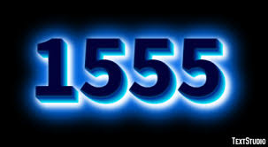 1555 Text Effect and Logo Design Number