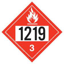 1219 Placard - Class 3 Flammable Liquid