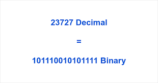 23727 in Binary ▷ How to Convert 23727 to Binary