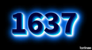 1637 Text Effect and Logo Design Number