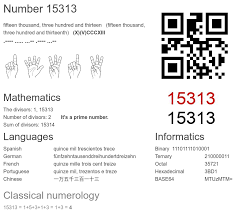 15313 number, meaning and properties - Number.academy