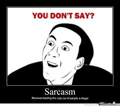 Image result for sarcasm