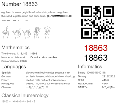 18863 number, meaning and properties - Number.academy