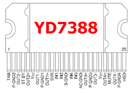 YD-7388 Datasheet PDF - Quad Bridge Car Radio Amplifier ...