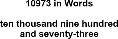 10973 in Words – How to Spell 10973 | numbersinwords.net