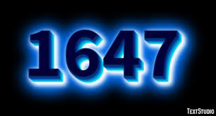 1647 Text Effect and Logo Design Number